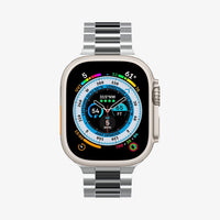 AMP06356 - Apple Watch Series (Apple Watch (49mm)/Apple Watch (45mm)/Apple Watch (42mm)) Watch Band Modern Fit 316L in silver showing the front